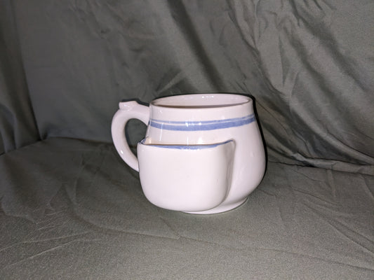 White Tea Cup with Bag Holder